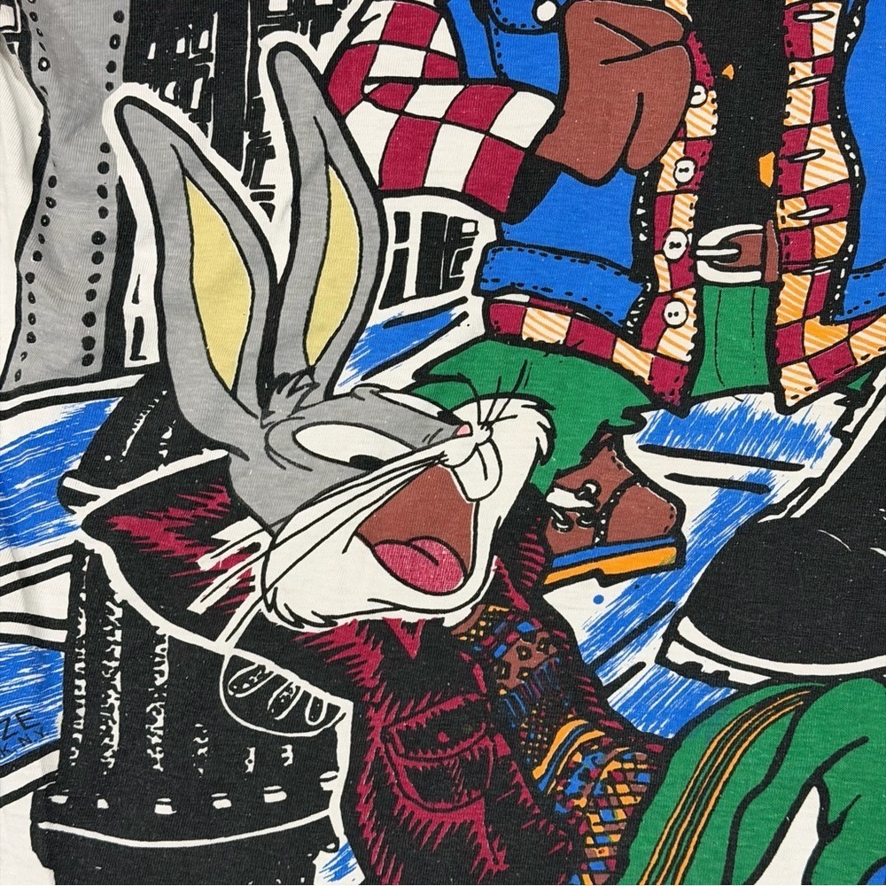 Vintage LOONEY TUNES Shirt Mens Size XL Front & Back Graphic Rare Tee Shirt - Picture 5 of 16